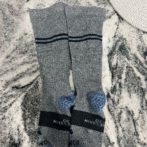 Bombas Gray and Blue Women's Casual Socks